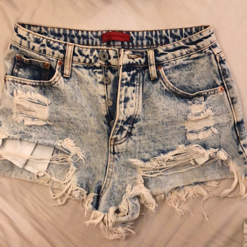 Super distressed vintage Jean shorts